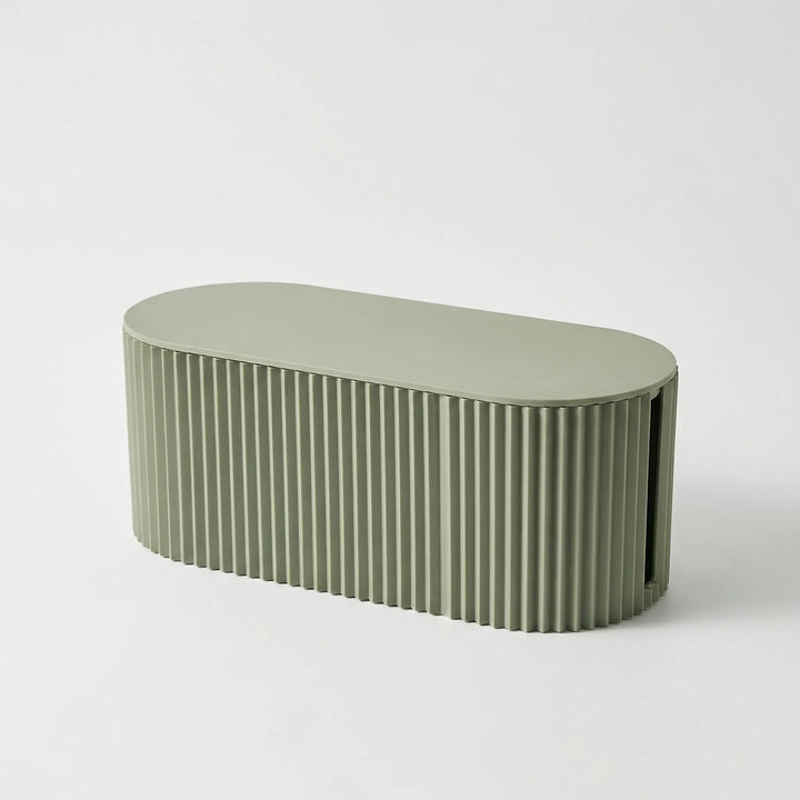 Ribbed Cable Management Box with Flat Top Shelf - Tidlux