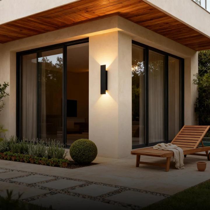 External LED Wall Light with Up-and-Down Beam – Weatherproof, IP65-rated