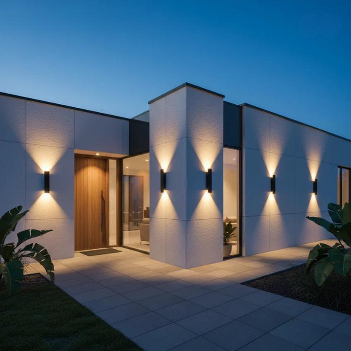 External LED Wall Light with Up-and-Down Beam – Weatherproof, IP65-rated