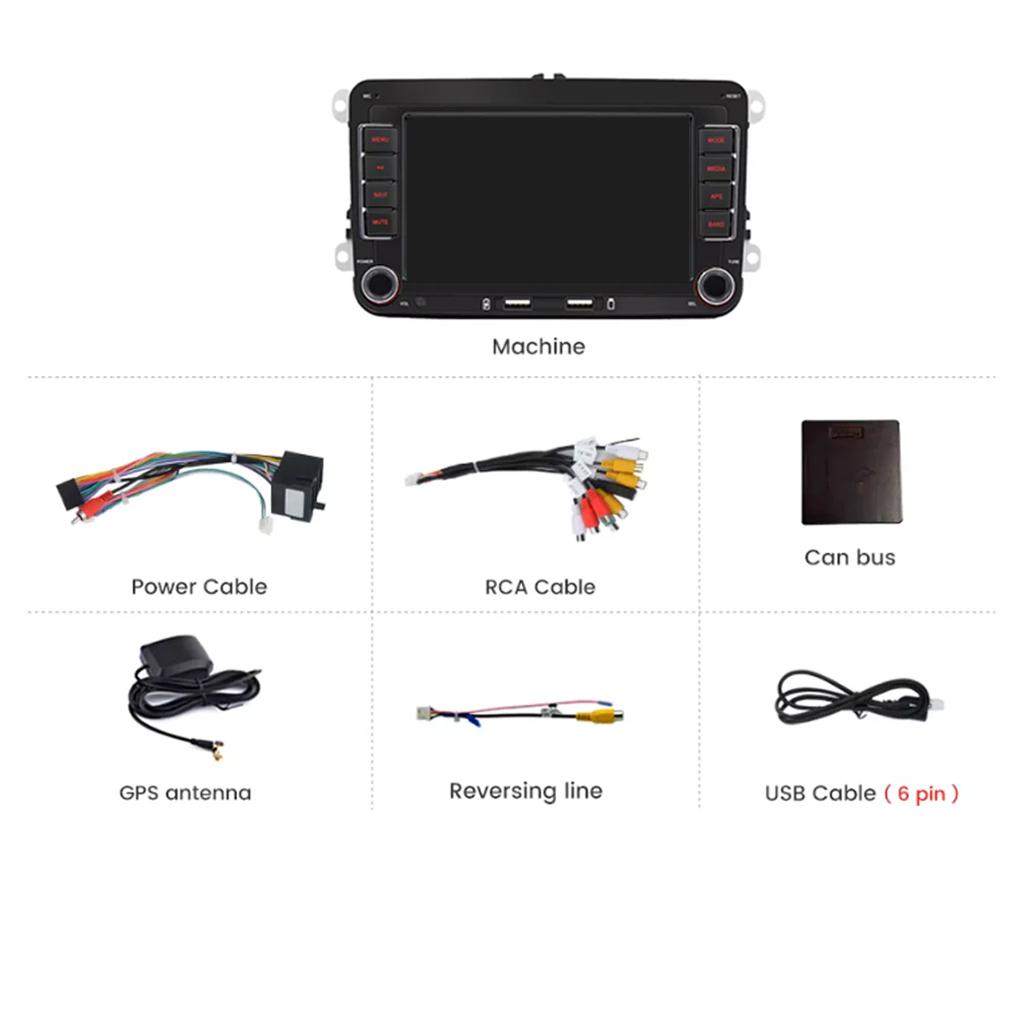 Volkswagen Polo Golf Caddy | CarPlay & Android Auto | Plug & Play
