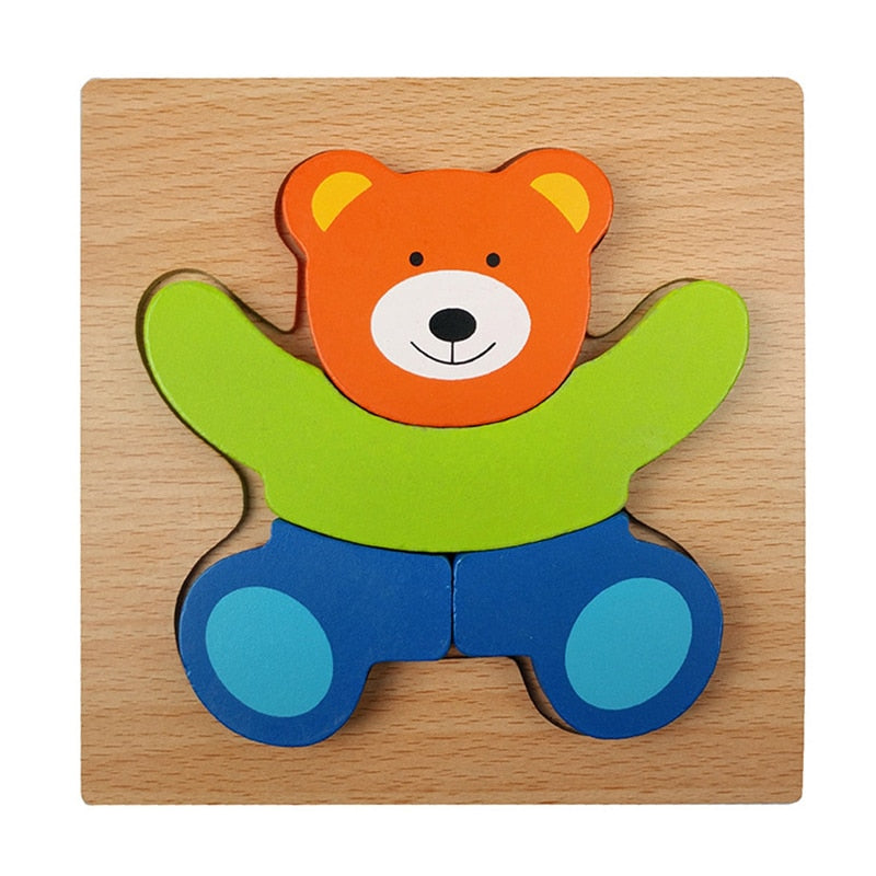 Wooden Montessori Puzzle – ColourJoy (Buy 1 Get 1 Free)