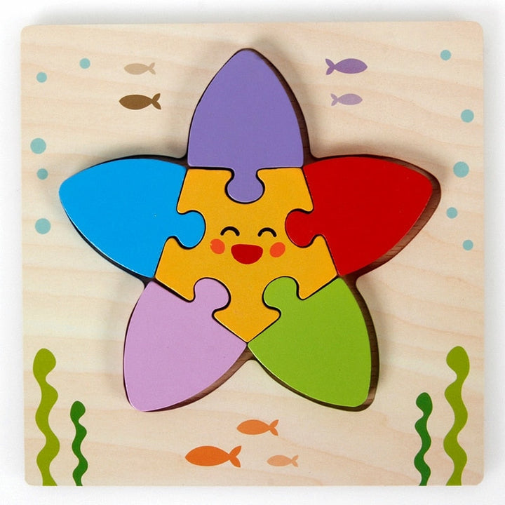 Wooden Montessori Puzzle – ColourJoy (Buy 1 Get 1 Free)
