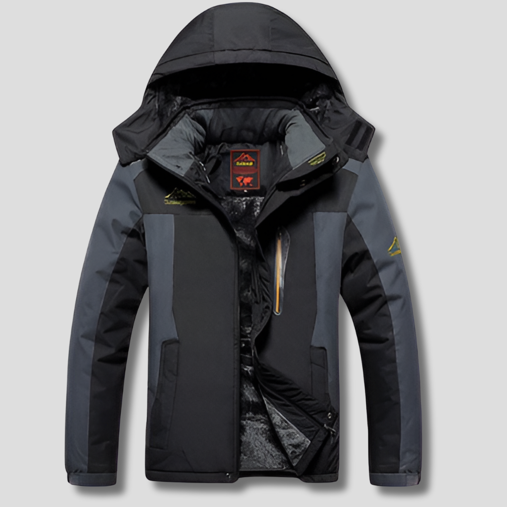 Men's Winter Coat Water-Repellent with Fleece Lining