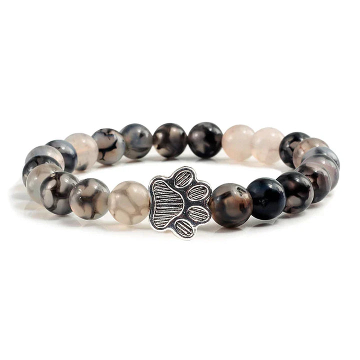 Knotted Paw Bracelet – Natural Stone Design