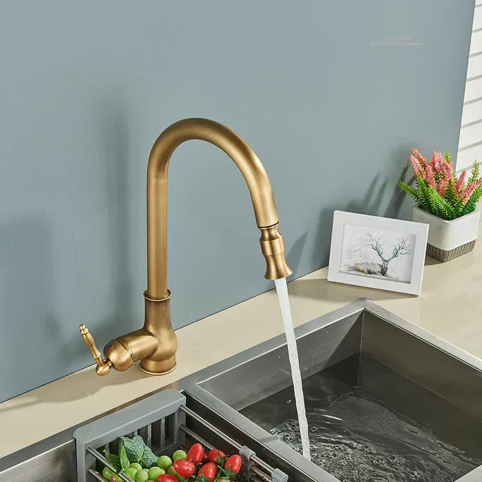 TimelessFlow - Antique Brass Kitchen Tap