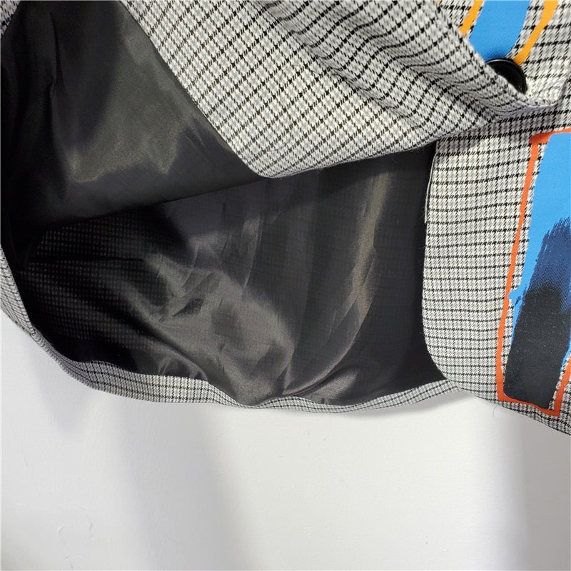 Blazer with Print and Pocket - Luna