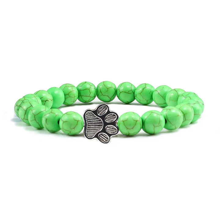 Knotted Paw Bracelet – Natural Stone Design