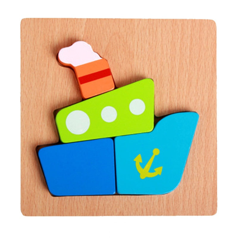 Wooden Montessori Puzzle – ColourJoy (Buy 1 Get 1 Free)