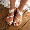 White women's summer shoes – Sophie