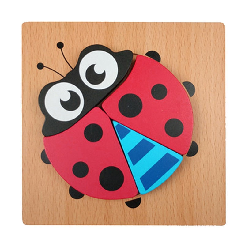 Wooden Montessori Puzzle – ColourJoy (Buy 1 Get 1 Free)