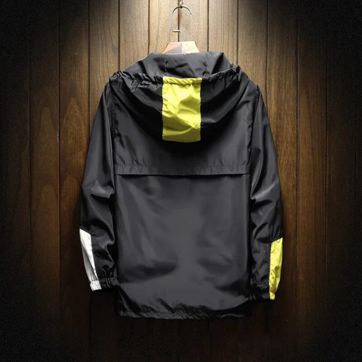 Windbreaker with half-zip and hood – Clarence