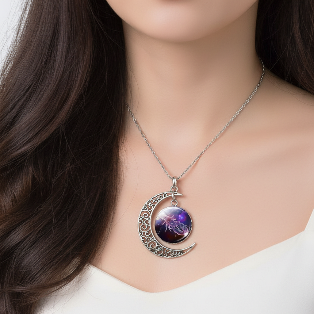 Moon Pendant Necklace - StarGleam