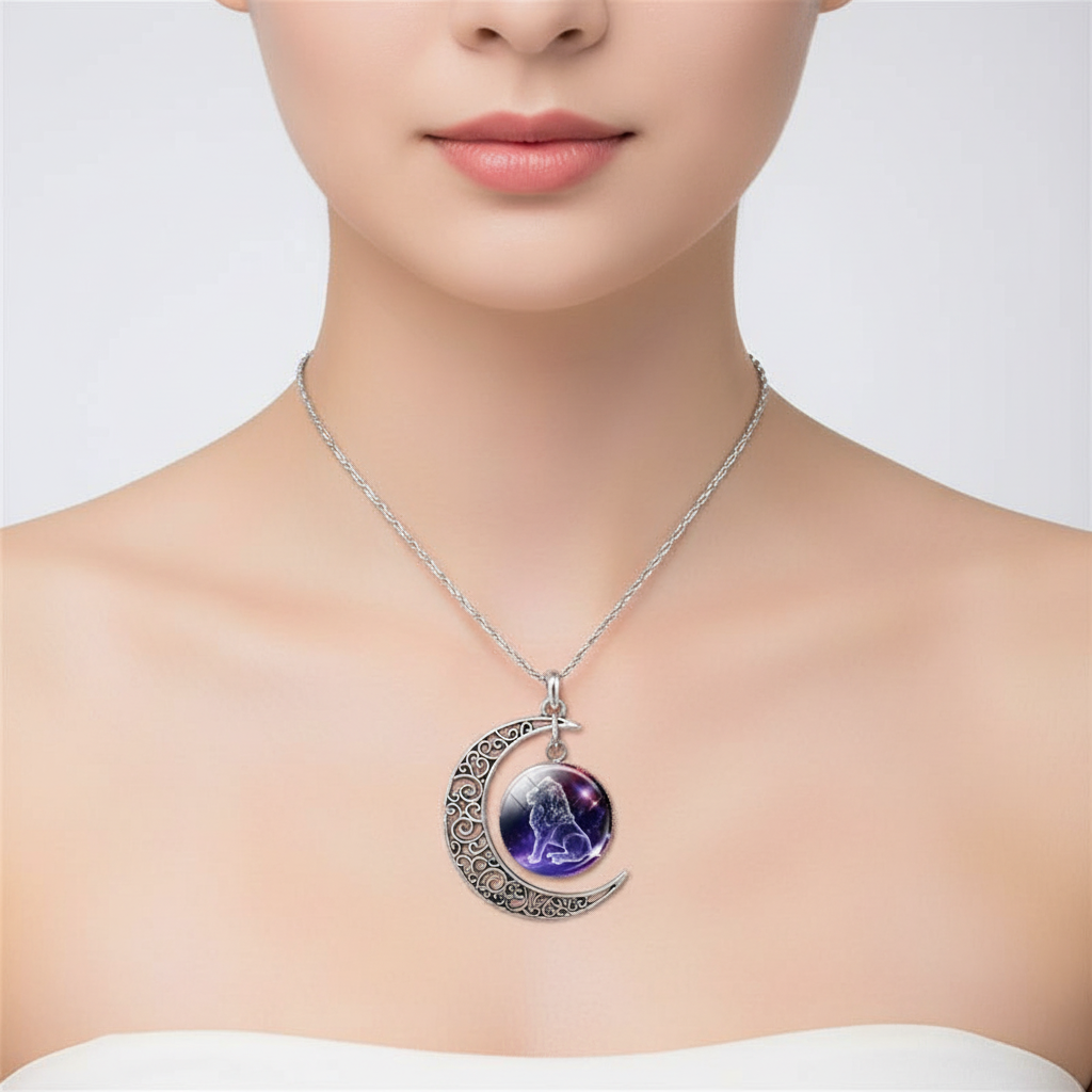 Moon Pendant Necklace - StarGleam