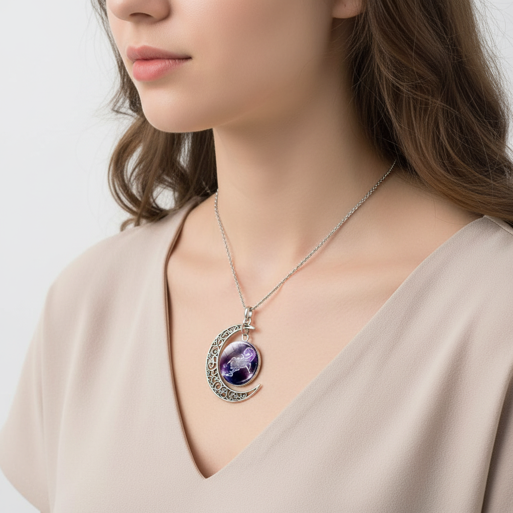 Moon Pendant Necklace - StarGleam