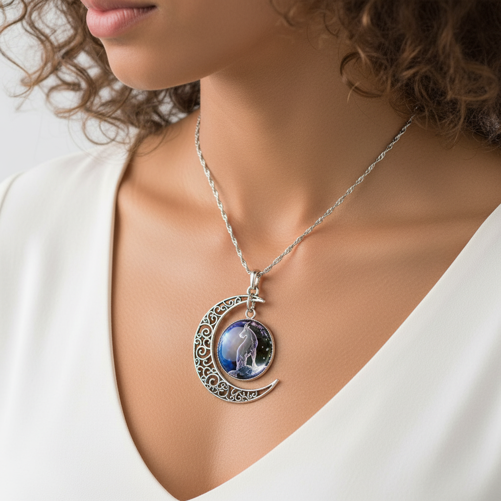 Moon Pendant Necklace - StarGleam