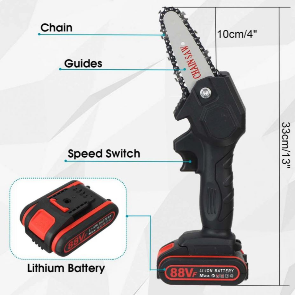 HandyPRO Cordless Electric Chainsaw | Powerful and Fast for Pruning and Sawing!