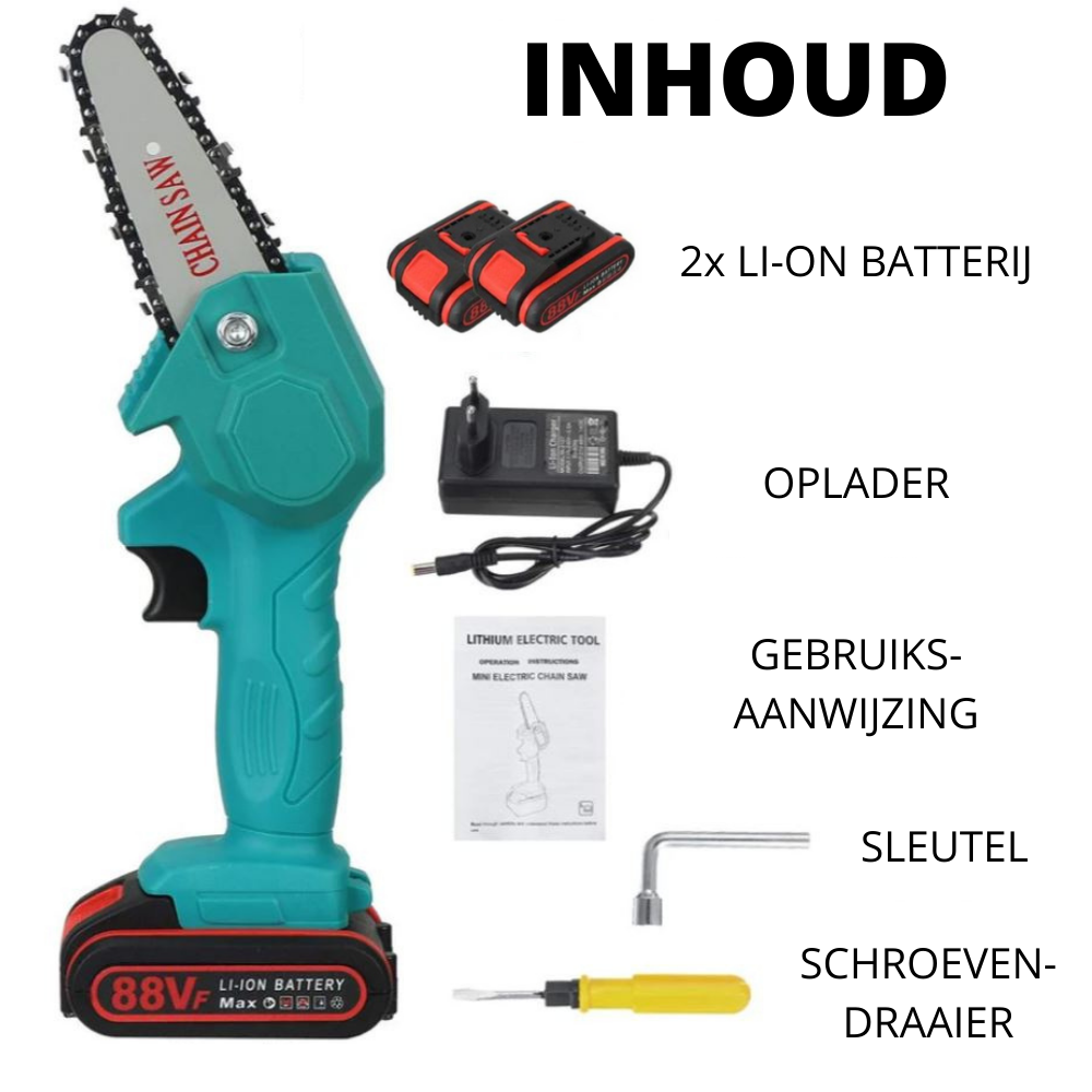 HandyPRO Cordless Electric Chainsaw | Powerful and Fast for Pruning and Sawing!
