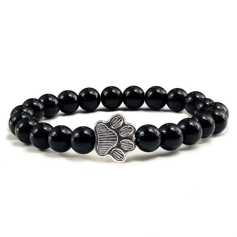 Knotted Paw Bracelet – Natural Stone Design