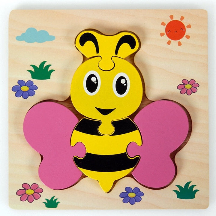 Wooden Montessori Puzzle – ColourJoy (Buy 1 Get 1 Free)