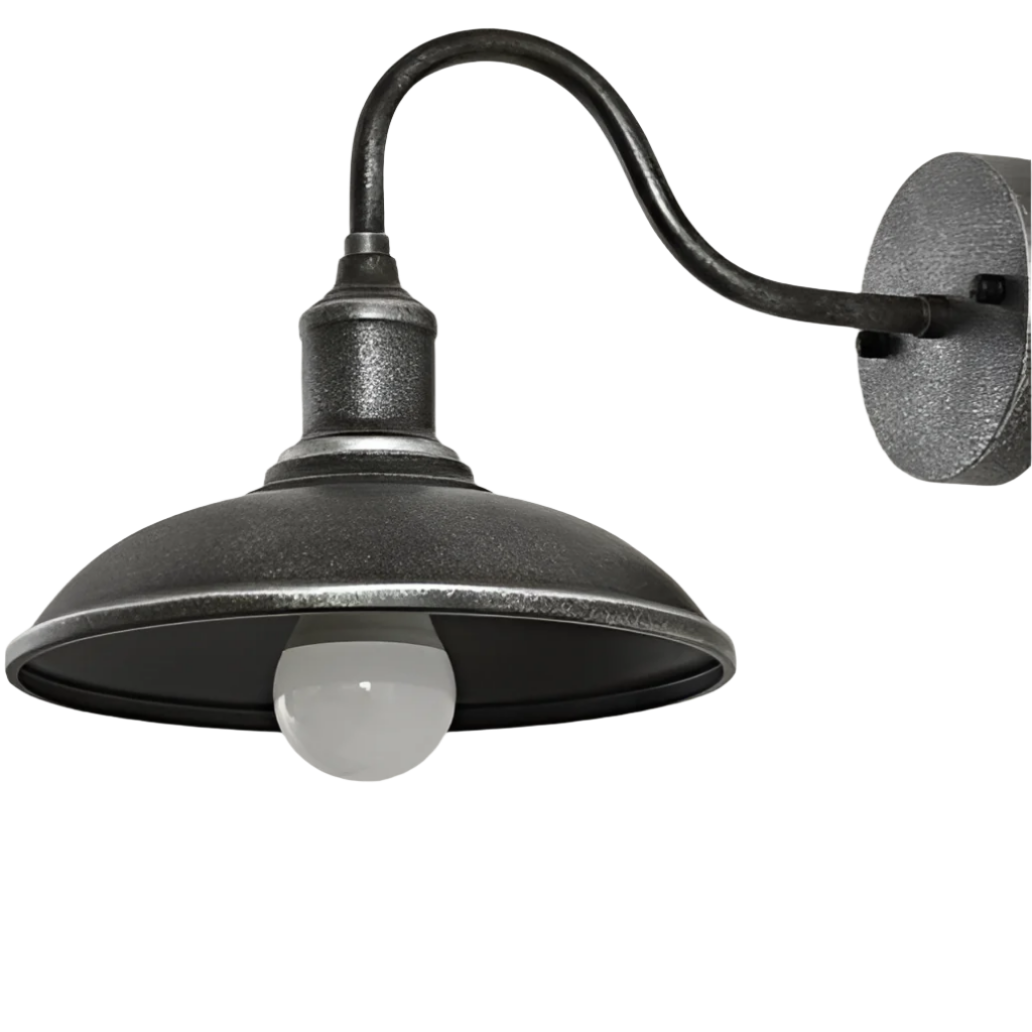 Vintage Industrial Iron Outdoor Wall Lamp LED 1 Light