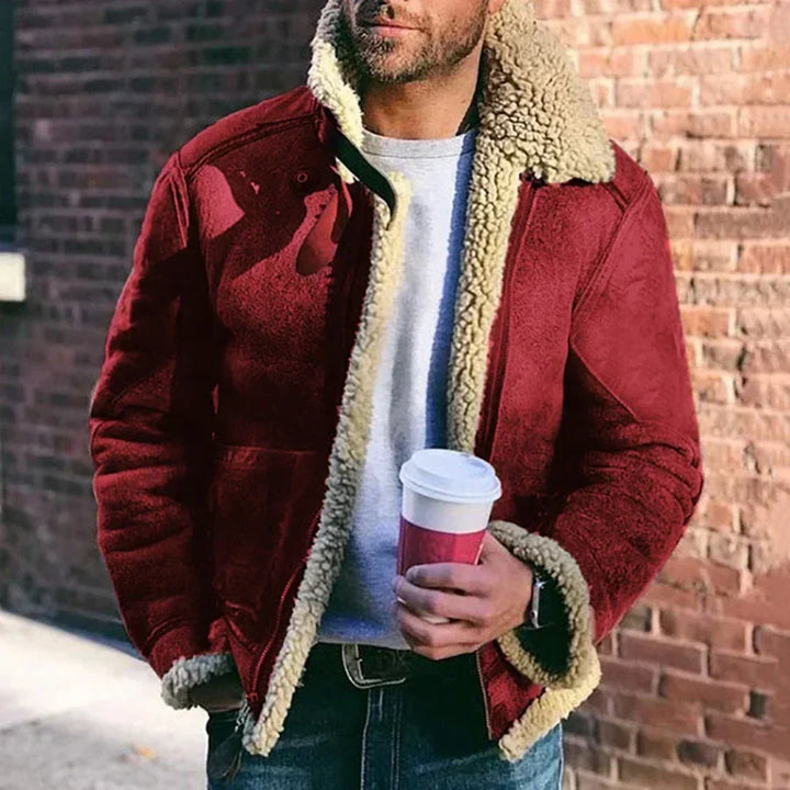 Men's Shearling-Style Jacket - Thies