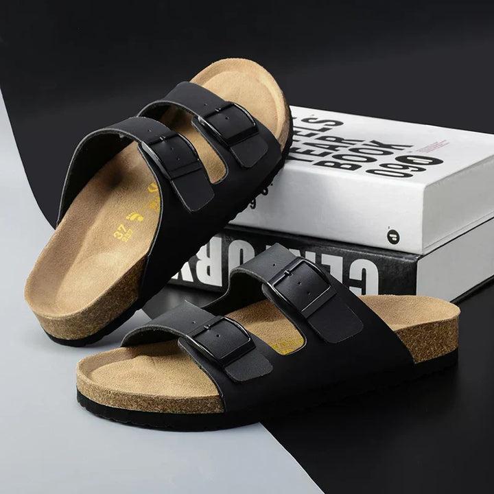 Airy & Comfortable Men's Leather Sandals with Adjustable Straps – Matteo
