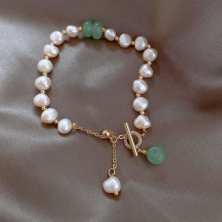 Soft Sea Pearl Bracelet with Refined Details