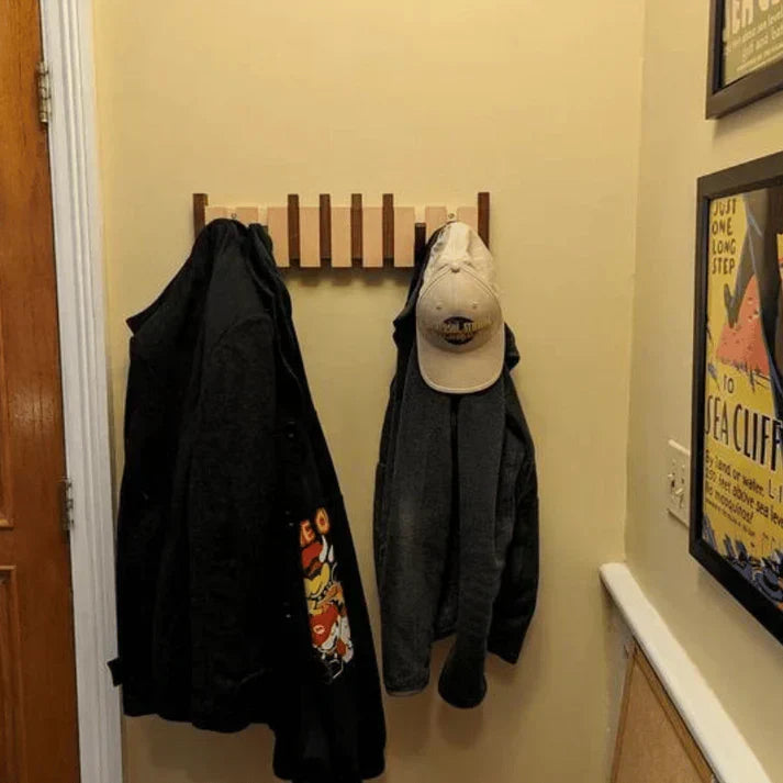 Wooden Hallway Coat Rack - HarmonyHook