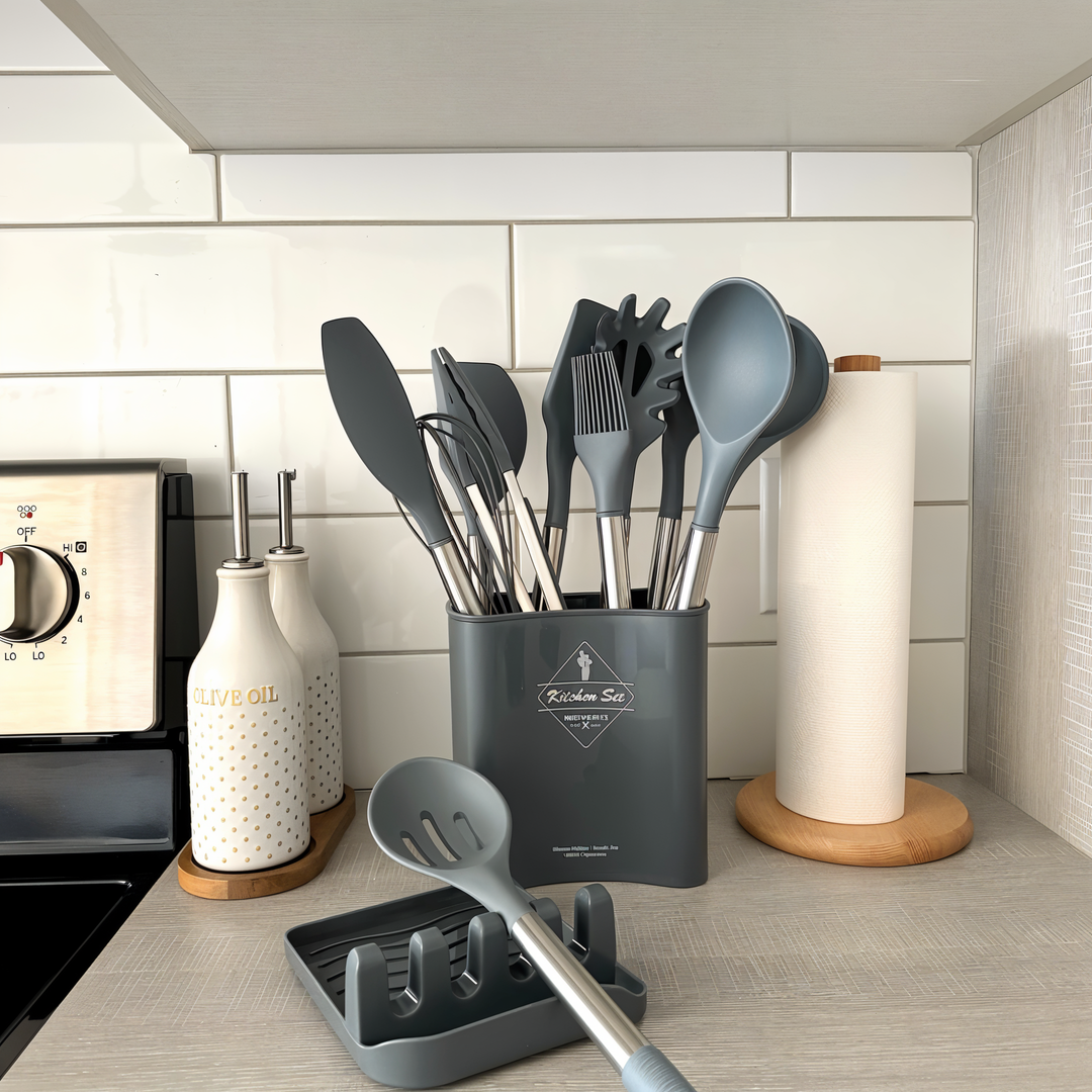 12-Piece Silicone Kitchen Utensil Set – Culinara Pro