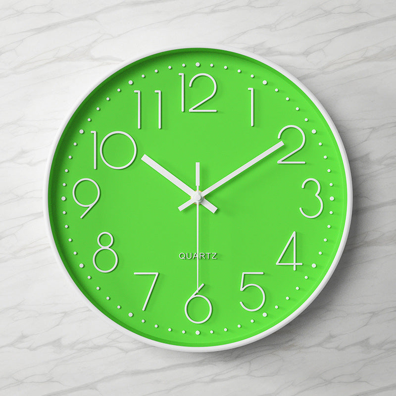Elegant, Silent Wall Clock with Raised Numbers