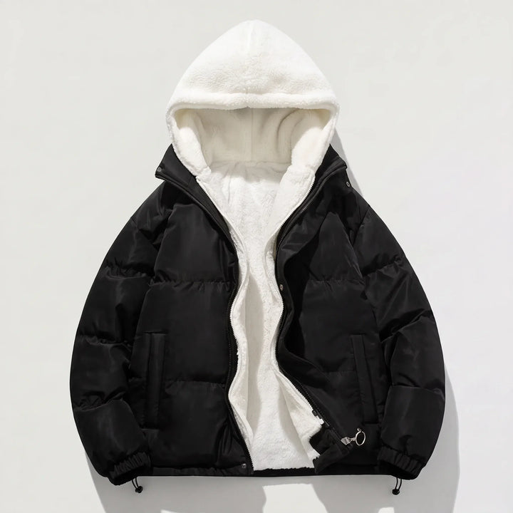 Women's Winter Coat with Hood and Fleece Lining