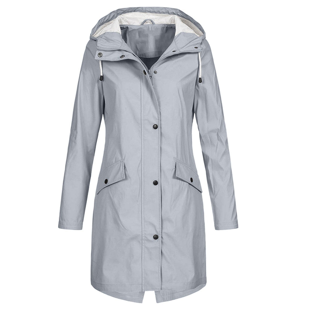 Katharina - Waterproof Windproof Raincoat with Adjustable Hood