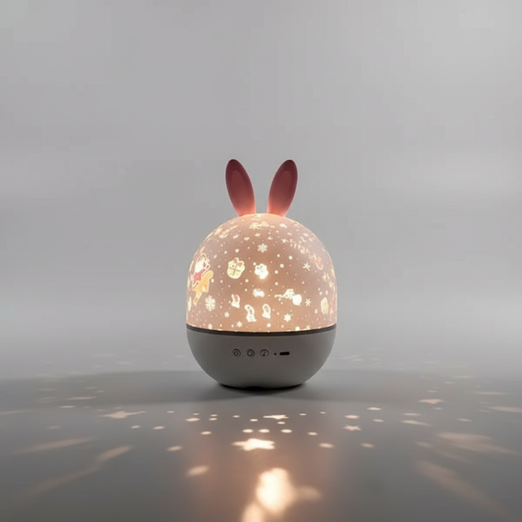 Children's room star projector plastic - Moonbunny