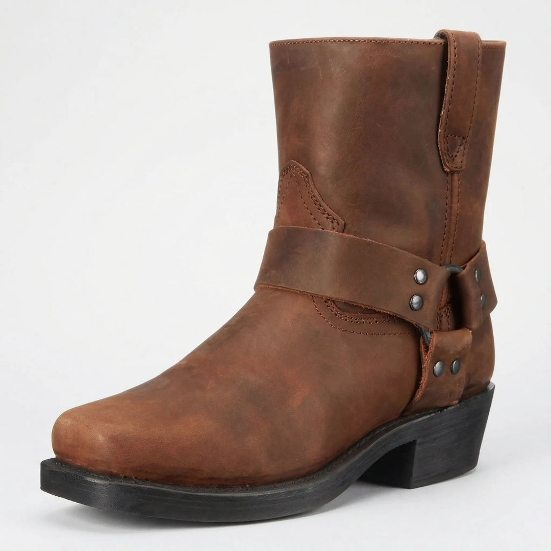 Classic Western Slip-On Boots with Short Shaft