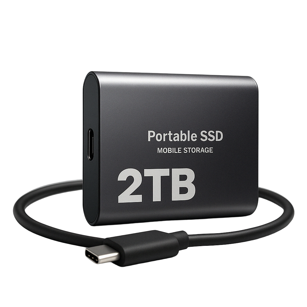 Compact Portable SSD – High-Speed Storage, USB-C up to 1050 MB/s
