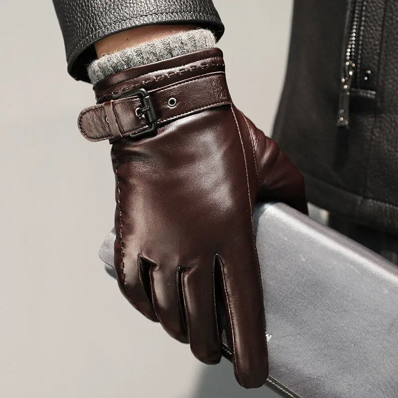 Men's Short-Cuff Strap Gloves - Danny
