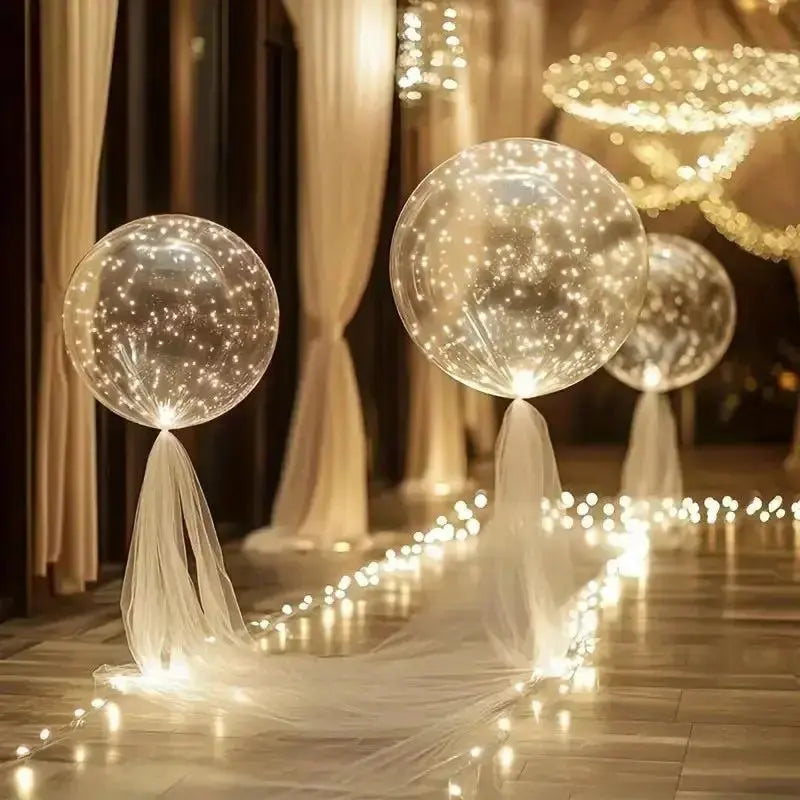 Light-up balloons – party decor with a warm glow | Set of 10