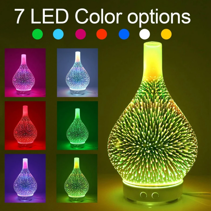 Relaxing Ambient Aromatherapy Diffuser – AuroraGlow