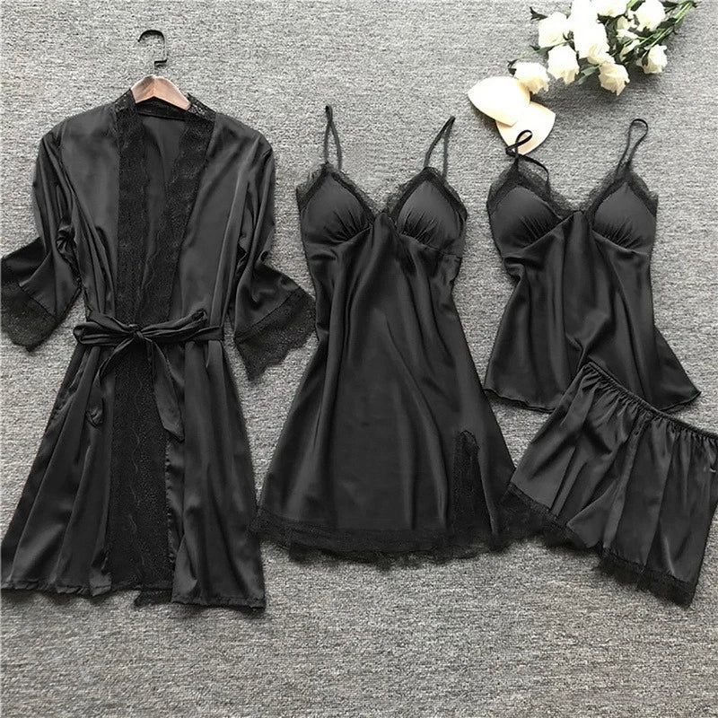 Luxurious Satin Pyjama Set – Luna