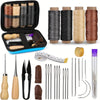 Leather Sewing Kit with Waxed Thread and Precision Needles
