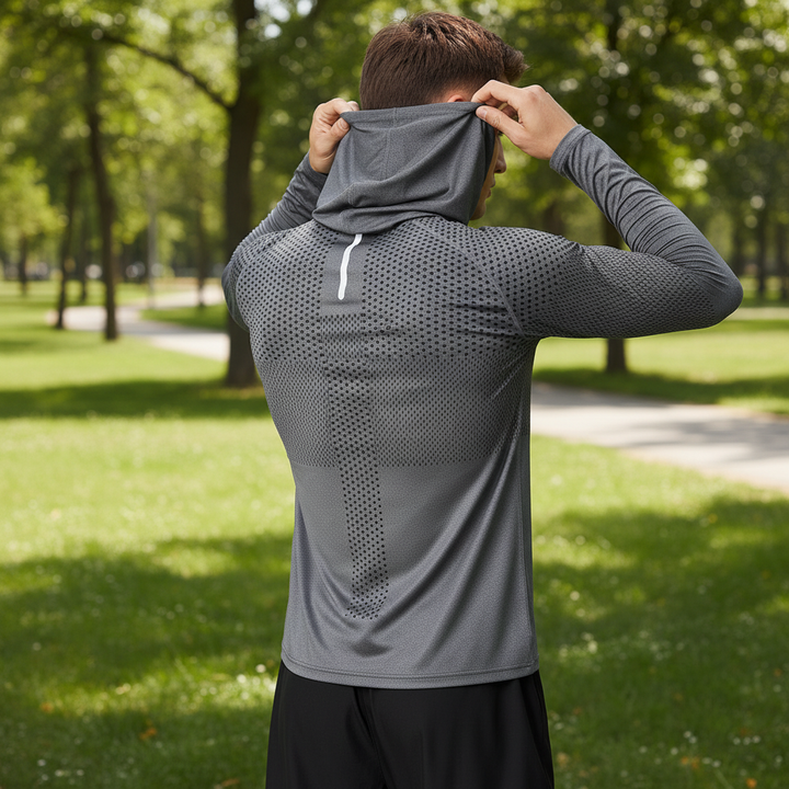 Lightweight performance hooded top - Dylan