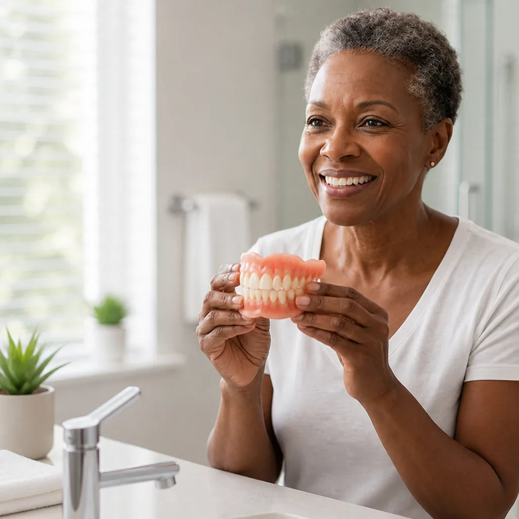 Denture Set Heat-Forming Custom Fit No Adhesive Required
