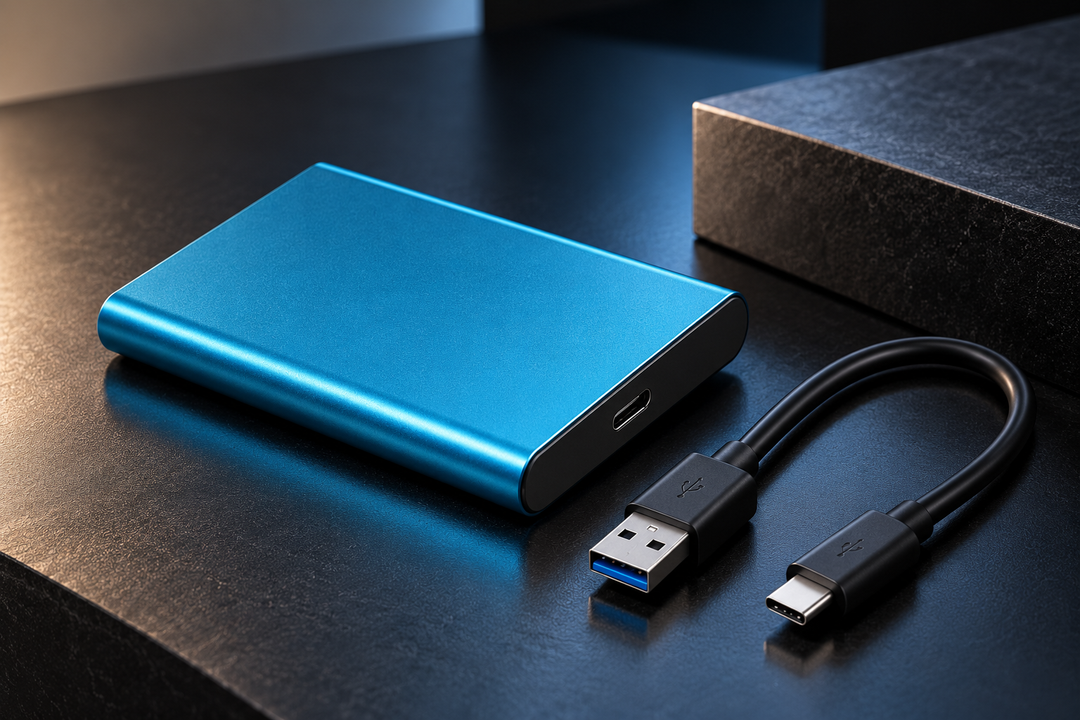 Portable 30 TB SSD with Rugged Casing