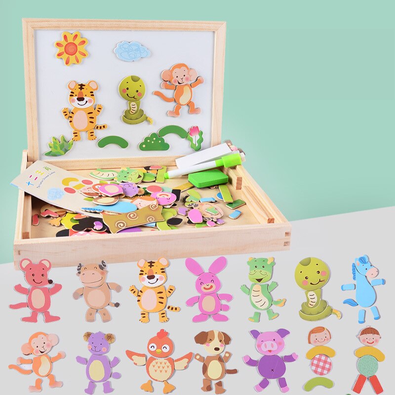 CreativeBox Magnetic Game – Educational Fun with Puzzles and Drawing Board