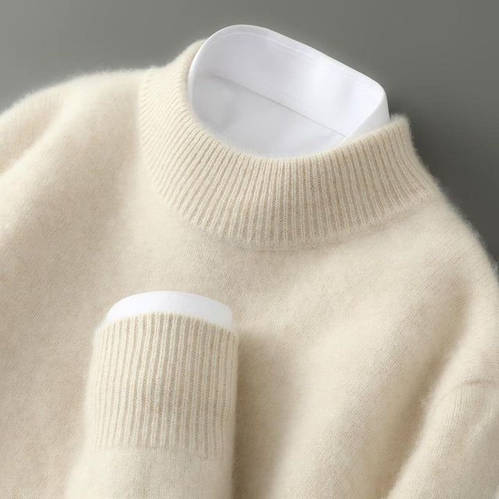 Elegant Women's Cashmere Polo Neck Jumper