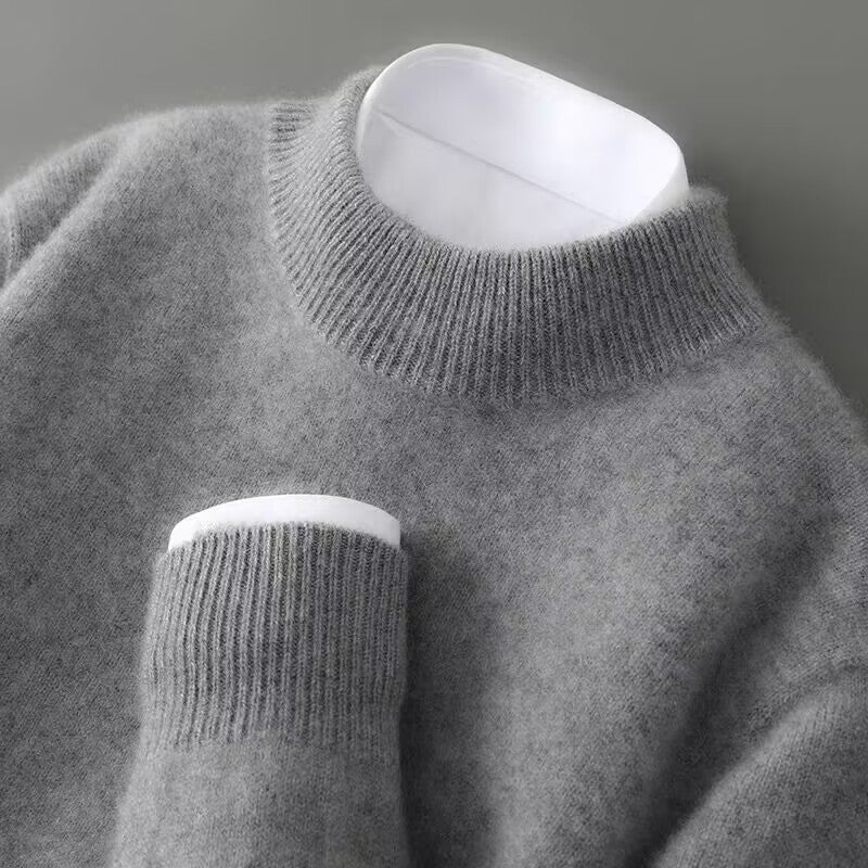 Elegant Women's Cashmere Polo Neck Jumper