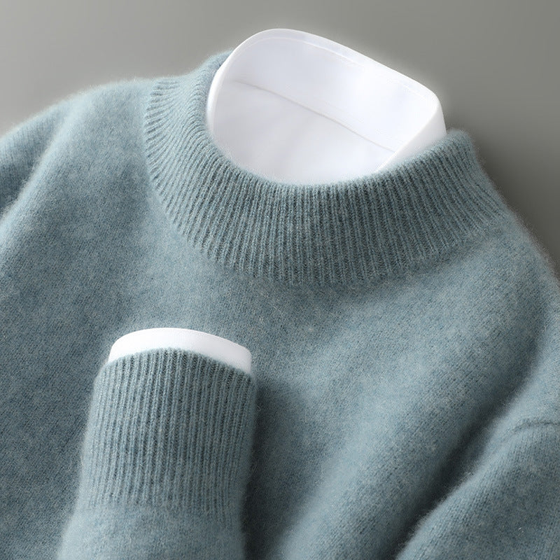 Elegant Women's Cashmere Polo Neck Jumper
