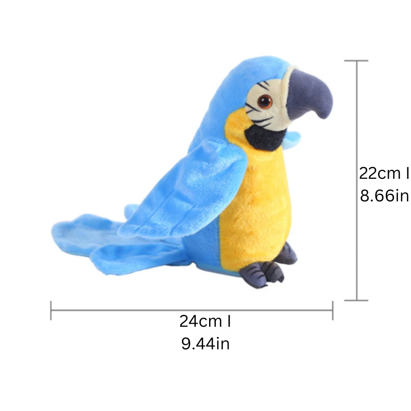 The Talking Parrot Soft Toy - Squawkie