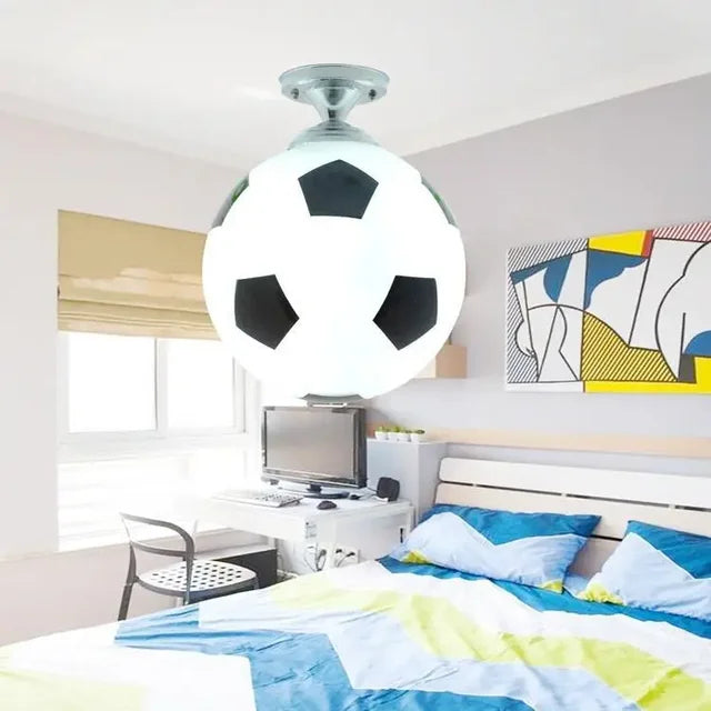 Playful Football Ceiling Light – GoalBright