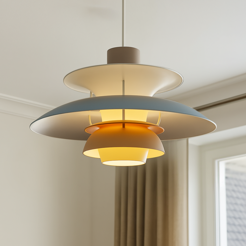 Modern Round LED Ceiling Light – Dimmable & Long-Lasting – Stylish Lighting for Living Room, Dining Room & Office